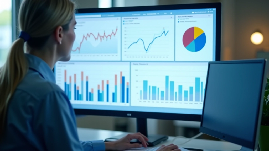 Demografische Analysen und Wirtschaftstrends auf professionellem Display