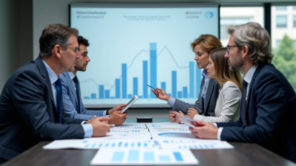 Team bei der Analyse von demografischen Daten